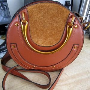 Voless Crossbody Round Metal & Stud Bag